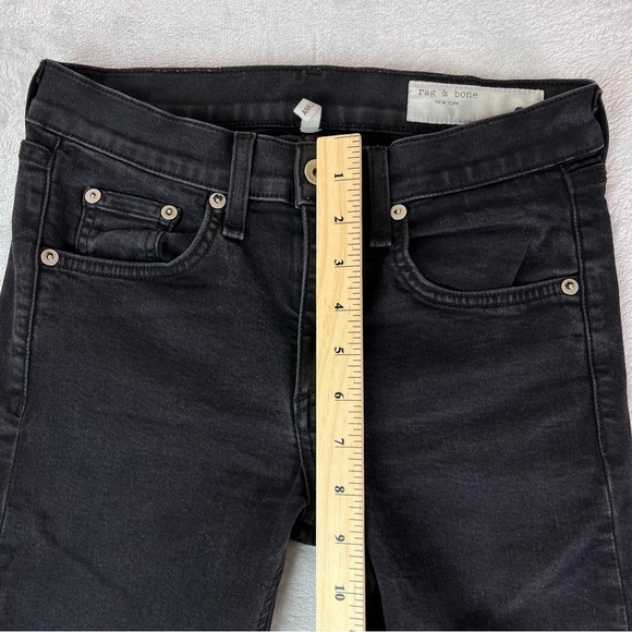 Rag & bone Women's Ankle Skinny Size 26 Black Dark Wash Mid Rise Casual Basic - Picture 7 of 16